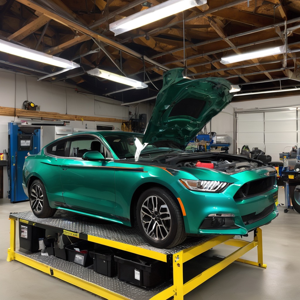 Expert technician performing comprehensive vehicle inspection with professional diagnostic equipment in modern garage